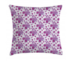Vivid Rasberries Branch Pillow Cover