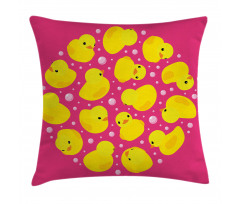 Bubbles Hot Pink Pillow Cover