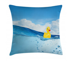 Swimming in Pool Pillow Cover