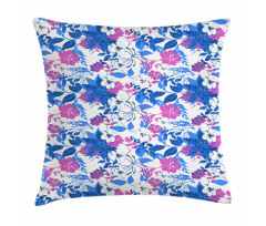 Exotic Spring Pattern Flowers Pillow Cover