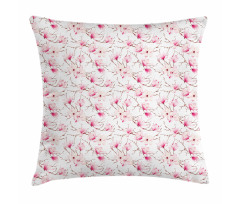 Romantic Spring Apple Blossom Pillow Cover