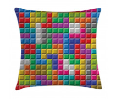 Colorful Blocks Art Pillow Cover