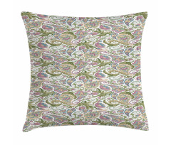 Vintage Style Floral Pillow Cover