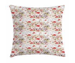 Spring Watercolor Style Pillow Cover