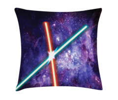 Space Clash Pillow Cover