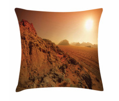 Space Clash Landscape Pillow Cover