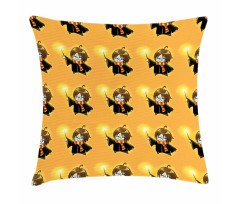 Cartoon Costume and Wand Pillow Cover