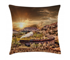 Famous Train Station Pillow Cover