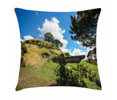 Overhill Hobbit Village Pillow Cover