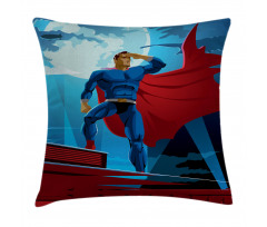 Retro Cartoon Heros Pillow Cover