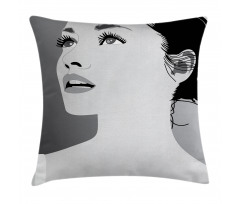 Digital Girl Pillow Cover