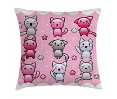 Funny Japanese Doodle Pillow Cover