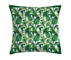 Large Tropical Leaves Pillow Cover