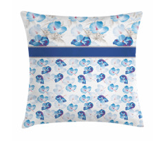 Watercolor Art Tropical Petals Pillow Cover