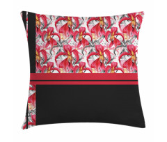 Tropical Petals Bloom Design Pillow Cover