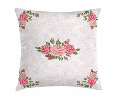 Petals and Buds on Blooms Pillow Cover