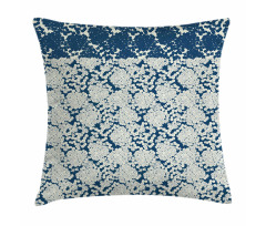 Monochrome Ditsy Petals Art Pillow Cover