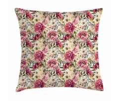 Watercolor Flower Bouquets Pillow Cover