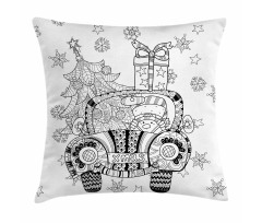 Black and White Xmas Pillow Cover
