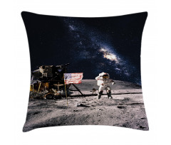Rocket Travelling Space Pillow Cover