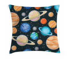 Galaxy Space Art Solar Pillow Cover