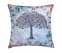 Vintage Tree of Life Pillow Cover