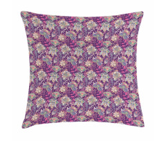 Flowers and Mehndi Pillow Cover