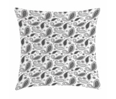 Oriental Florets Leaf Pillow Cover