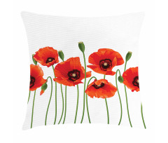 Pastoral Flowers Botany Pillow Cover