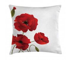 Flowers Petals and Buds Pillow Cover