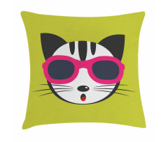 Boho Kitten Pillow Cover