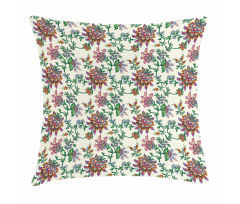 Colorful Flowers Pillow Cover