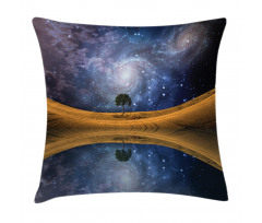 Galaxy with Star Meteors Pillow Cover