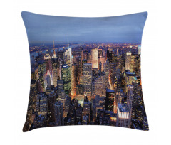 Aerial View of NYC Pillow Cover