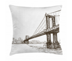 Urban Cityscape of NYC Pillow Cover