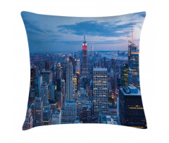 Sunset in NYC Photo Pillow Cover