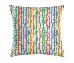 Vertical Swirl Lines Pillow Cover