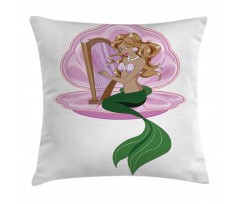 Fairytale Mermaid Art Pillow Cover
