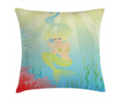 Unusual Mermaid Shell Pillow Cover