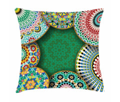 Oriental Hippie Motif Pillow Cover