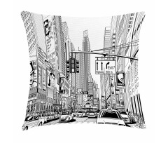 Downtown Manhattan Pillow Cover