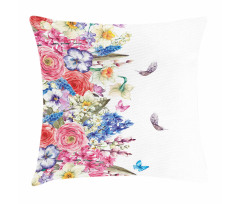 Vivid Floral Nature Pillow Cover
