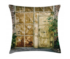 Rustic Brick House Pillow Cover