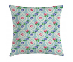 Baroque Colored Roses Pillow Cover