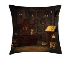 Magicians with Skulls Pillow Cover