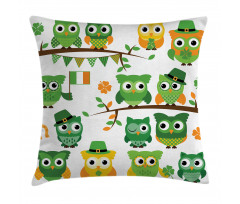 Ir˝sh Owls Pillow Cover