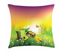 Balloons Hat Gold Pillow Cover
