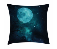 Outer World Cosmos Moon Pillow Cover