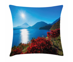 Sunny Autumn Mountain Pillow Cover
