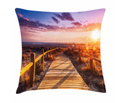 Sunset in Nature Park Pillow Cover
